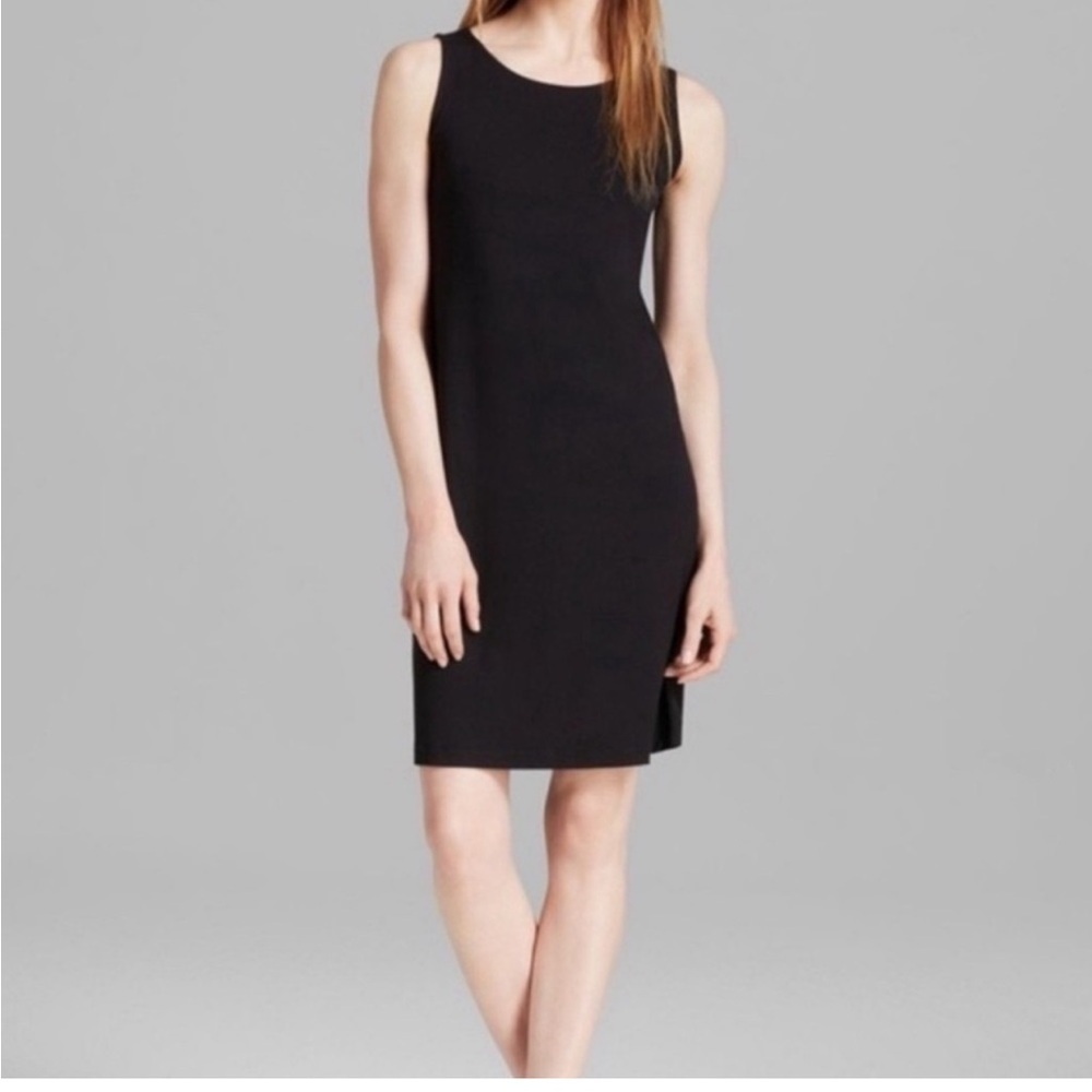 Eileen Fisher Sleeveless Knit Shift Dress Petite Large